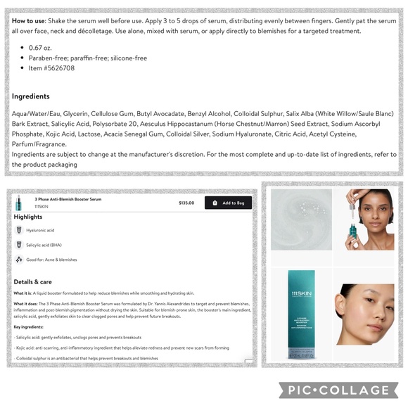 111 Skin 3 Phase Anti Blemish Booster + 111 Skin Free Gift! - Picture 3 of 4